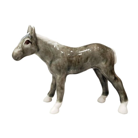 Dorothy Kindell Horse Small Grey Foal Figurine CA Pottery RARE HTF - Picture 1 of 7